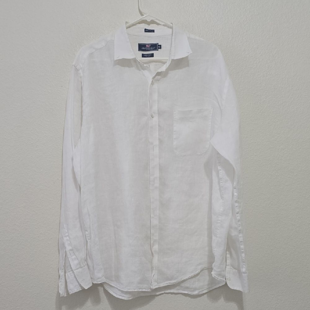 Vineyard Vines White Casual Button Down Shirt XL
